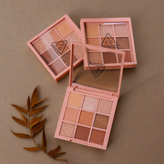 3CE Mood Recipe 柔霧九宮格眼影盤|韓系人氣款 唔飛粉唔暈染 新手都識畫靚妝💄