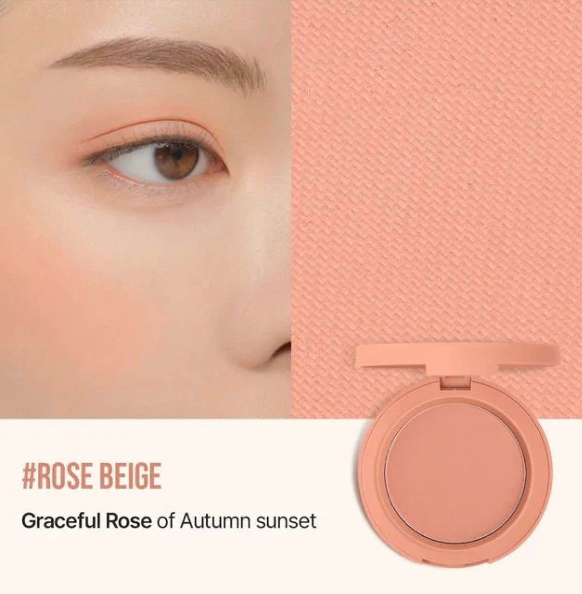 3CE Mood Recipe 柔霧米色調單色胭脂 | 偽素顏必備 持久唔卡粉 💄