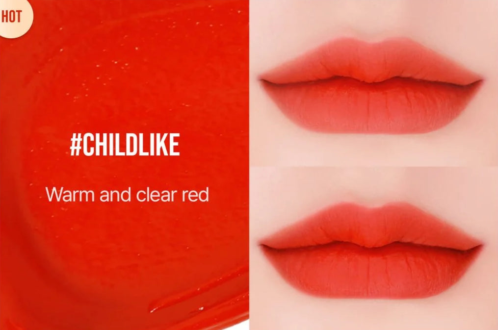 3CE Velvet Lip Tint 絲絨霧面唇釉｜持久不脫色 顯白不顯唇紋