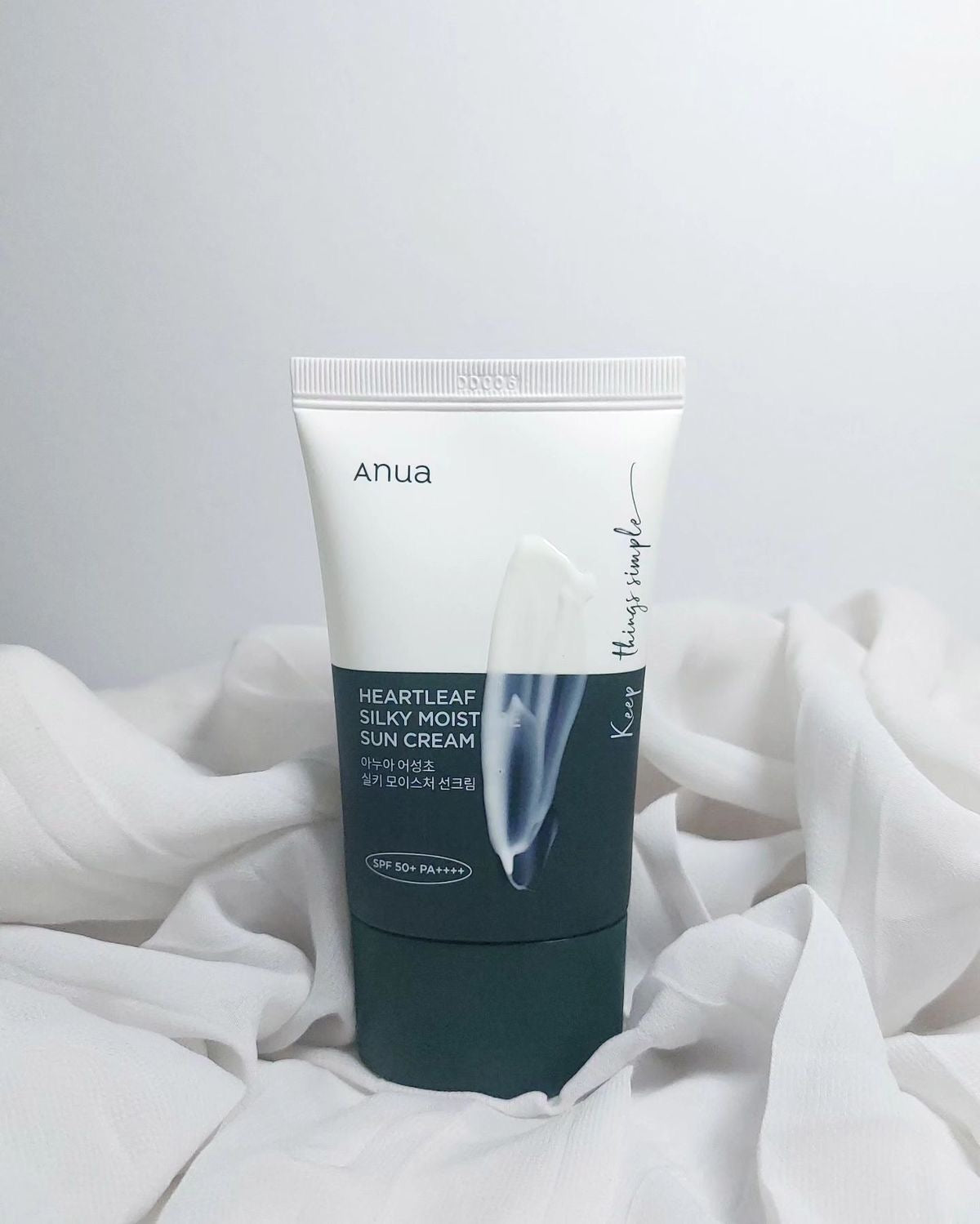 Anua 魚腥草絲滑保濕防曬霜 SPF50+ PA++++｜清爽養膚 一抹告別黏膩悶痘！