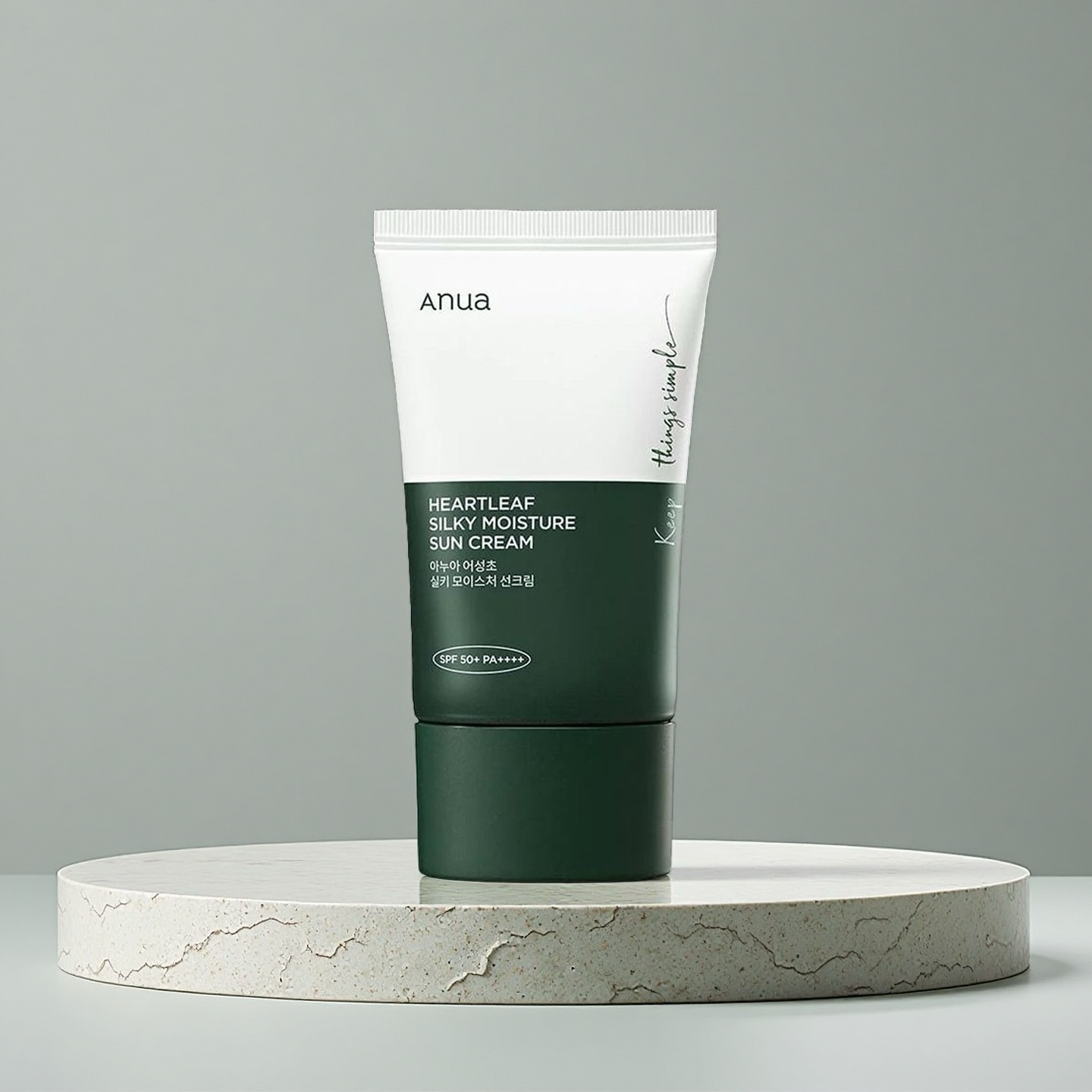 Anua 魚腥草絲滑保濕防曬霜 SPF50+ PA++++｜清爽養膚 一抹告別黏膩悶痘！